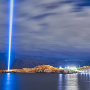 Imagine peace tower iceland