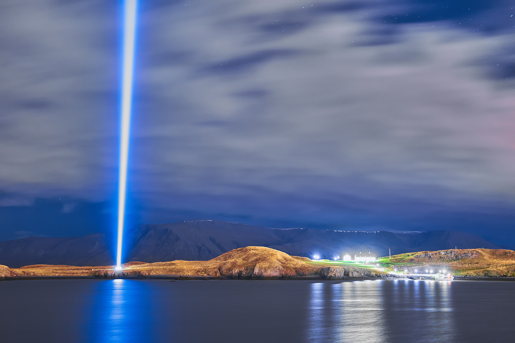 Imagine peace tower iceland