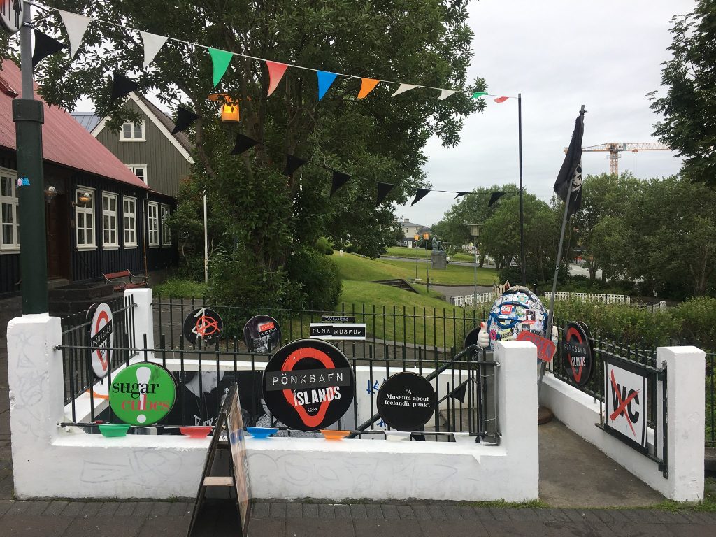 entrance of Punk museum iceland