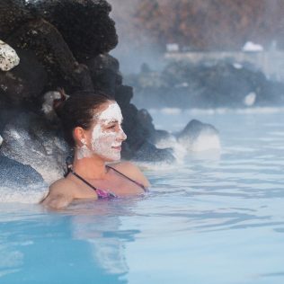 The large pool is beautifully warm