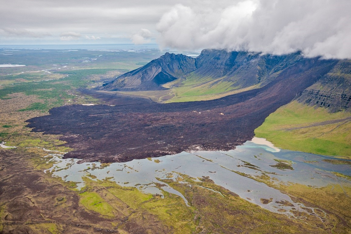 lava field in iceland