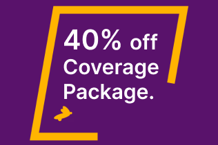 40% off Coverage package offer