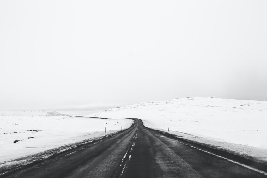 winter Iceland road