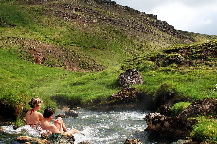 You can soak into the reykjadalur hot spring after the long hike