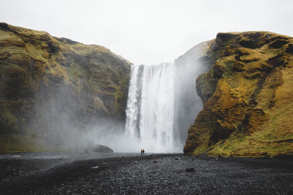 the famous Skógafoss in South Iceland