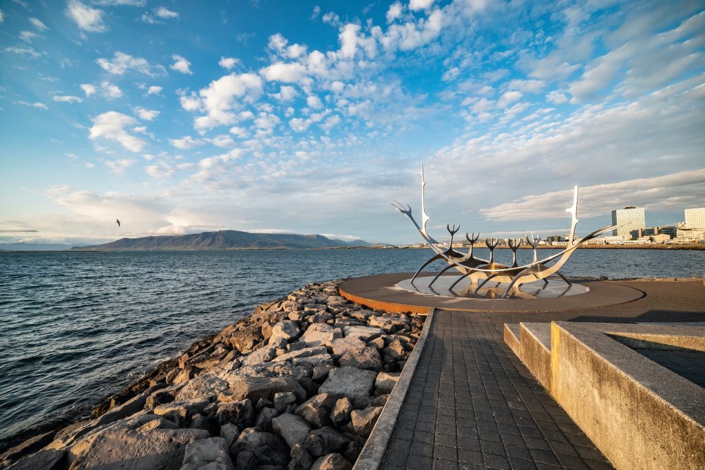 sun voyager sculpture is one of the must see attractions in Iceland
