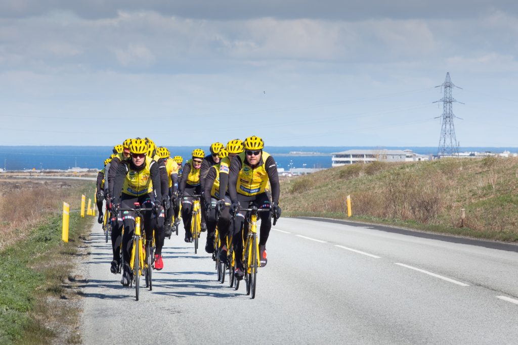 some will choose to bike around iceland
