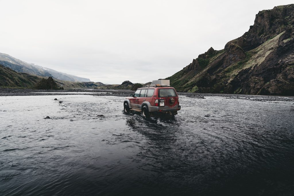 you'll need a 4WD car to drive the F-road iceland
