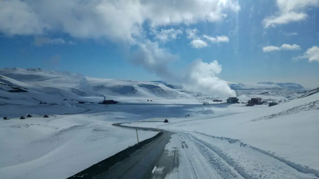 Snow in Iceland