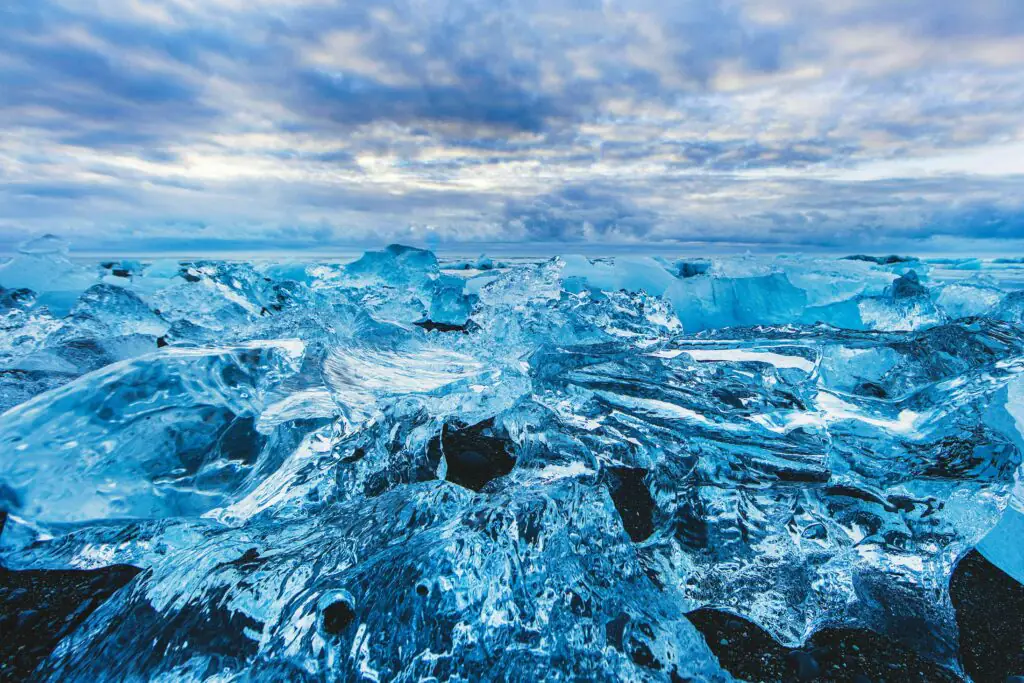 Ice glacier in Iceland