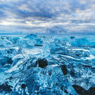 Ice glacier in Iceland