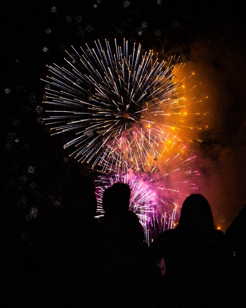 counting down in Iceland for new year in January 