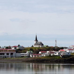 A guide to town in the West Borgarnes Iceland