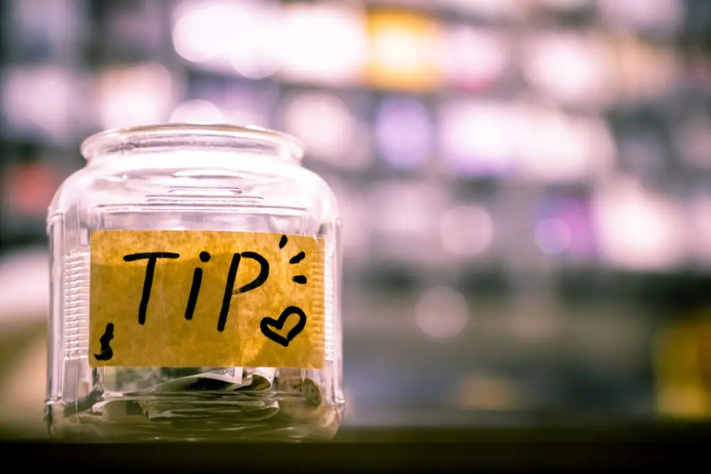 Tipping jar