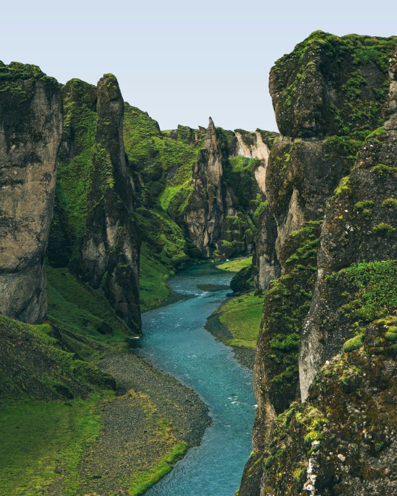 the Fjadrargljufur canyon in Iceland South