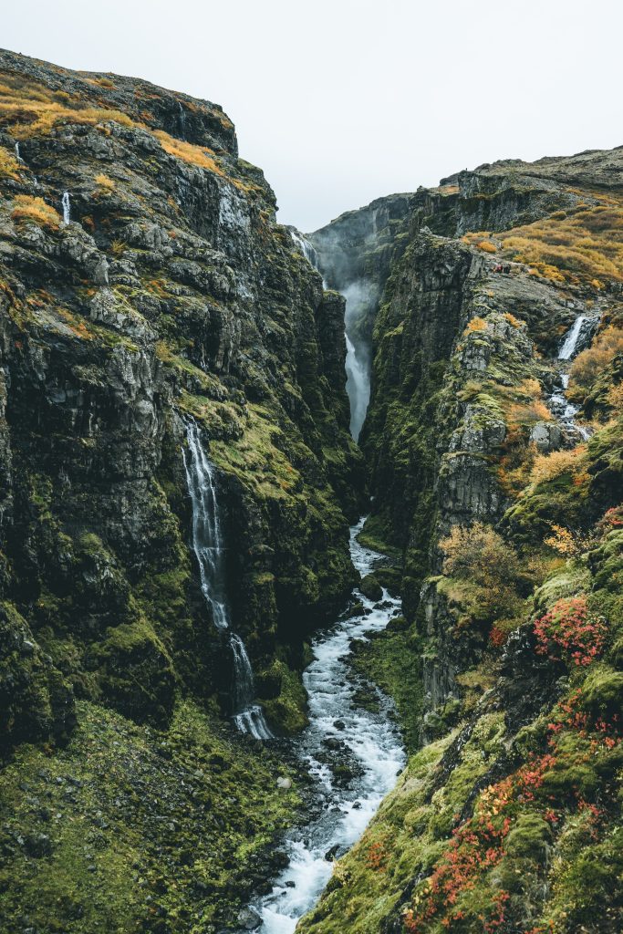 the Glymur Canyon in West Iceland