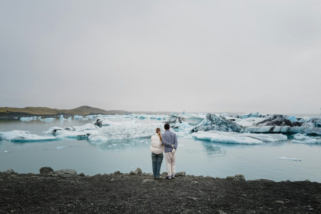 you can visit jokulsarlon in Iceland in April