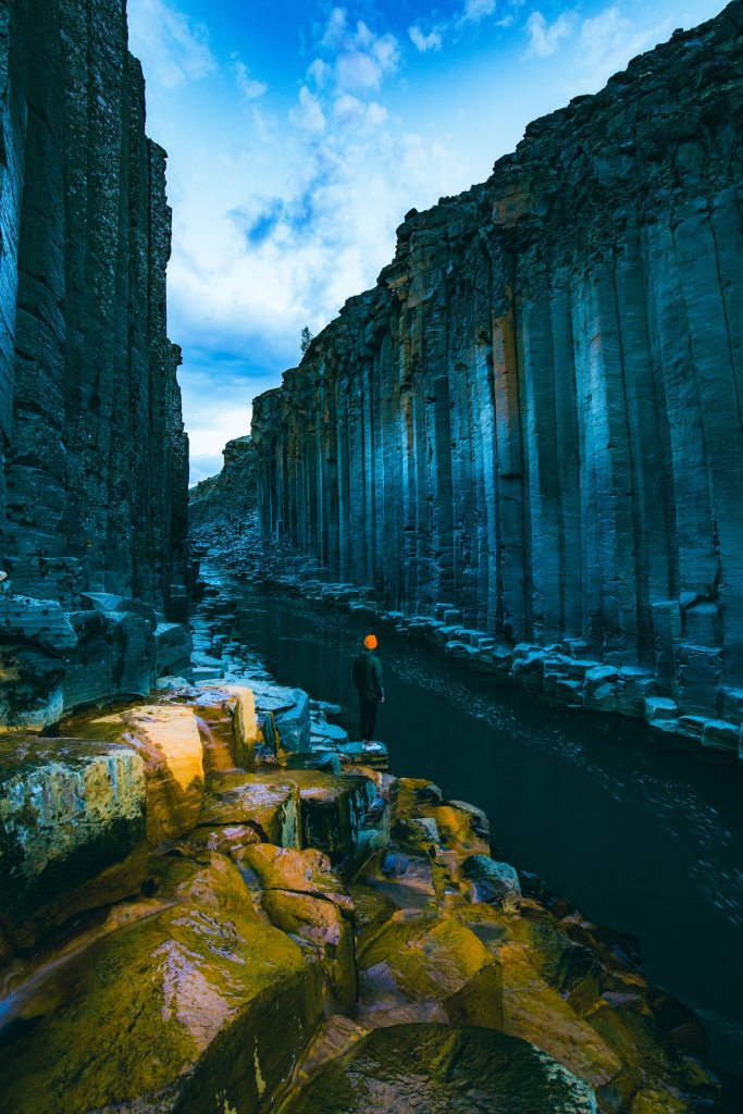 the Studlagil canyon in East iceland