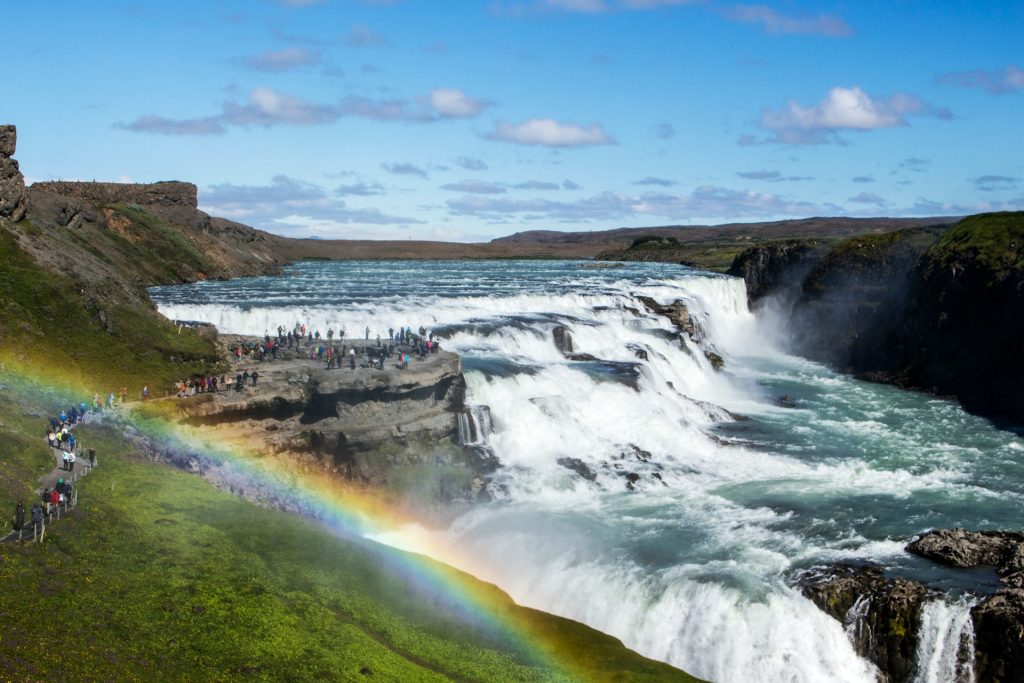 Gullfoss of Iceland in Golden Circle