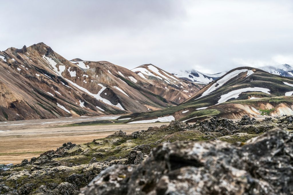 the view at the landmannalaugar