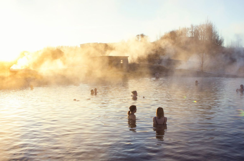 the secret lagoon of Iceland in golden circle