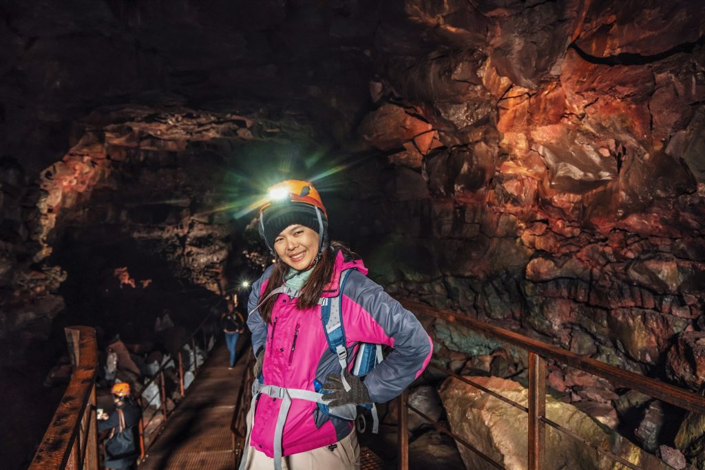 do a lava caving in Iceland