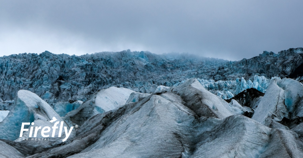 Glaicer only covers 10% of the landmass of Iceland