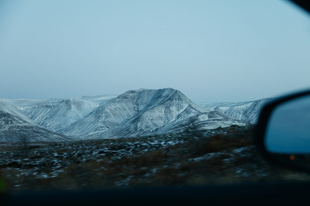 driving in the rain in Iceland