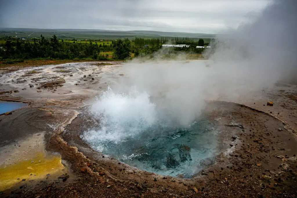 Hot spring in Iceland